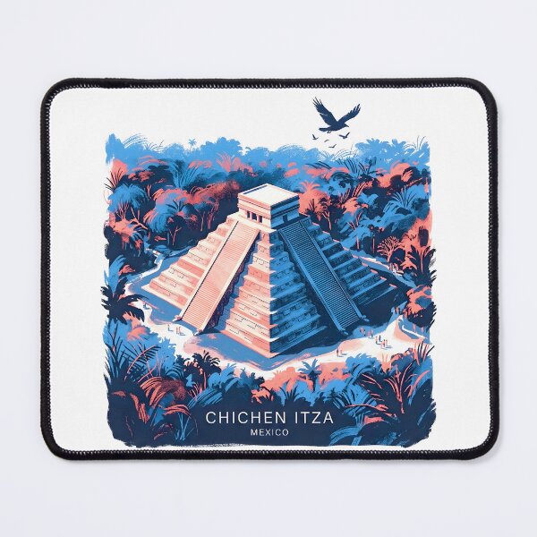 Item preview, Chichen Itza in a Tropical Jungle designed and sold by EdwinkOne.