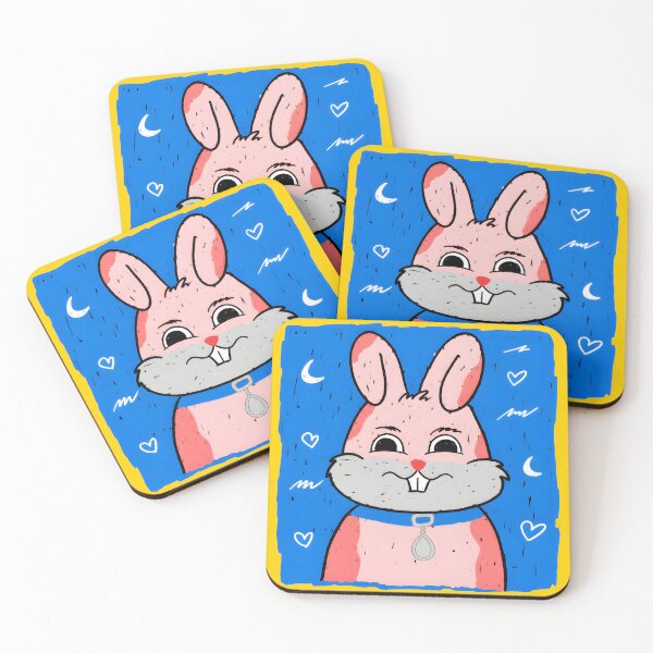 Item preview, Portrait of peach rabbit designed and sold by zarinaer503.