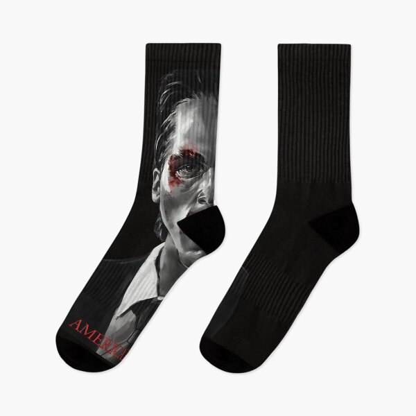 Item preview, American Psycho Split Face Bloody Knife Reflection Art designed and sold by Gamaza-Eggs.