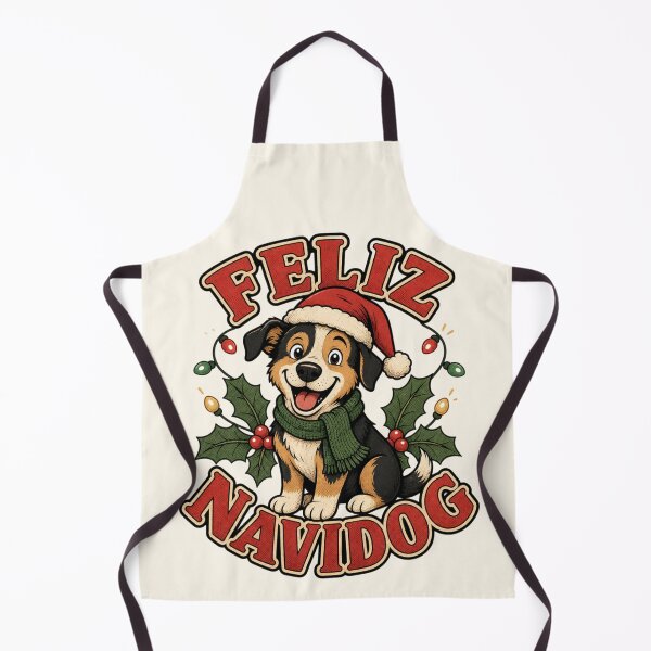 Item preview, Feliz Navidog Funny Christmas Dog Santa Hat designed and sold by TTMittens.