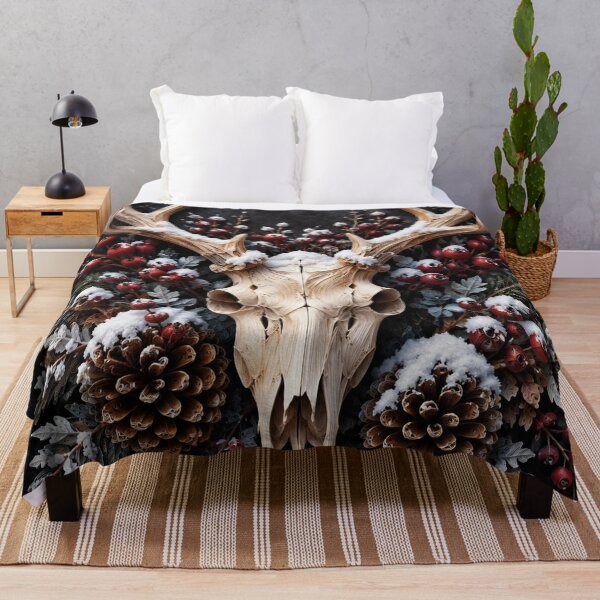 Item preview, Winter Deer Skull – Gothic Woodland Quilling Art designed and sold by ndesigns1.