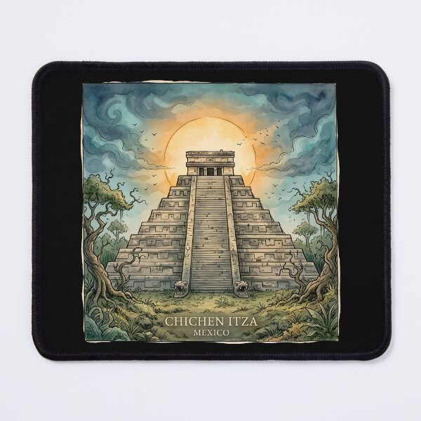 Item preview, Chichen Itza Beneath the Golden Mayan Sun designed and sold by EdwinkOne.