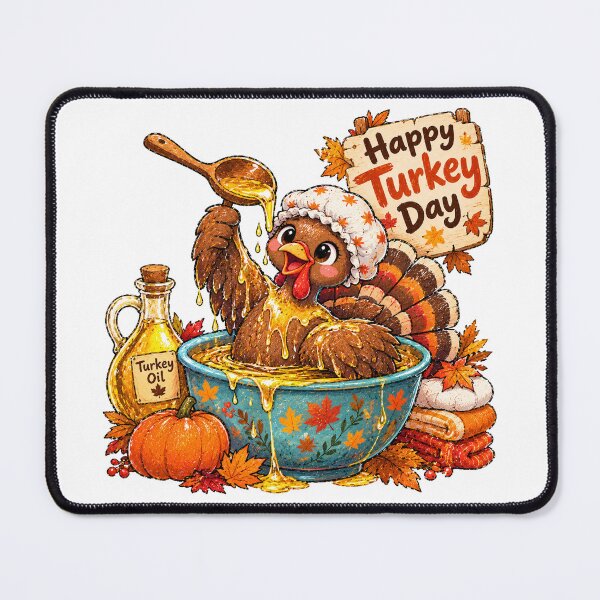 Item preview, Thanksgiving Feast Humor with a Self-Basting Turkey designed and sold by QuiteOrbit.