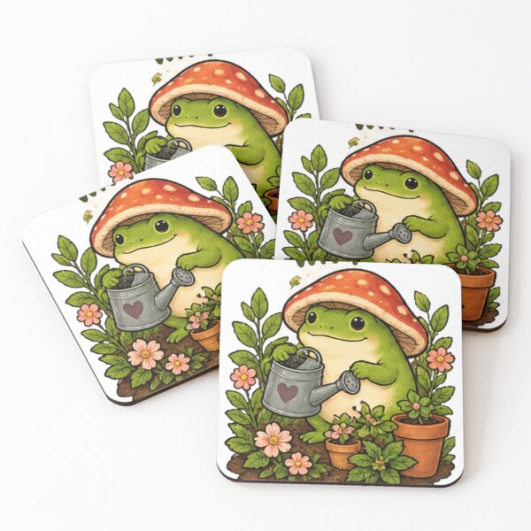 Item preview, Grow at Your Own Pace – Cute Gardening Frog Cottagecore designed and sold by DesignStore ⭐⭐⭐⭐⭐.
