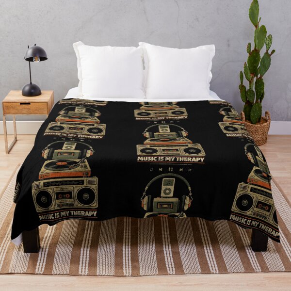Item preview, Retro Music Equipment – Music Is My Therapy designed and sold by Nacho Average Designs.