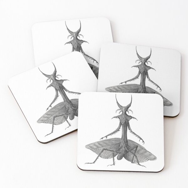Item preview, Mantis Humanoid Dark Fantasy Sketch Art designed and sold by RawArt-Studio.