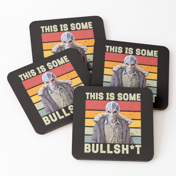 Item preview, Retro Alien Retro Stripes Bullsh*t Humor  designed and sold by Sadeetfel.