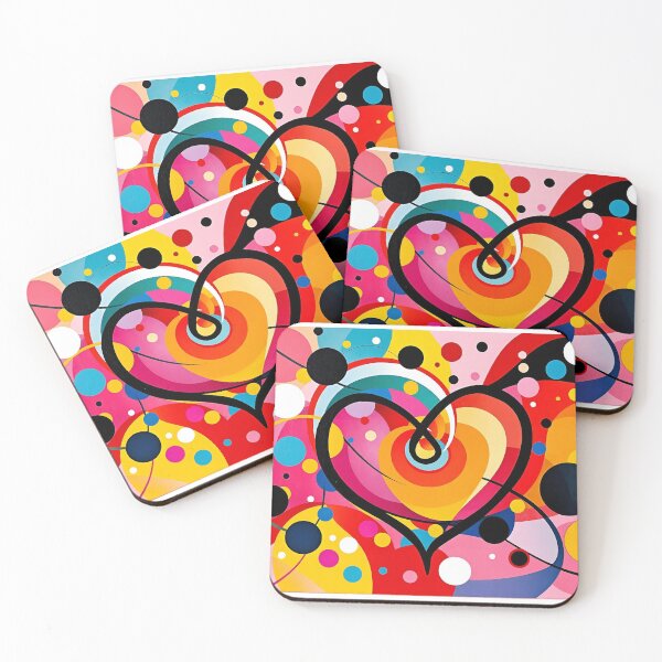 Item preview, Love in Full Color – Bold Geometric Heart designed and sold by tambanow.