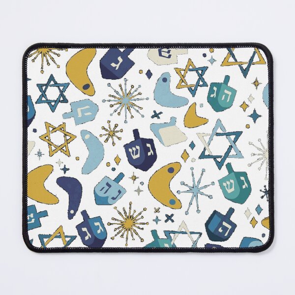 Item preview, Mid-Century Dreidels - Blue Oversized T-Shirt designed and sold by KeathyArt.