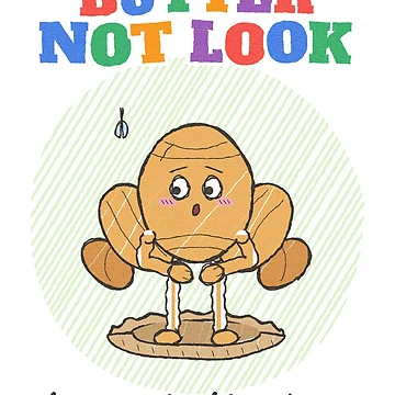 Vorschaubild zum Design Butter Not Look Funny Croissant Pun von somebasic