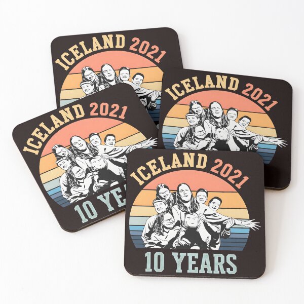 Item preview, Iceland 2021 10 Years Retro Sunset Group designed and sold by Mawntsni.
