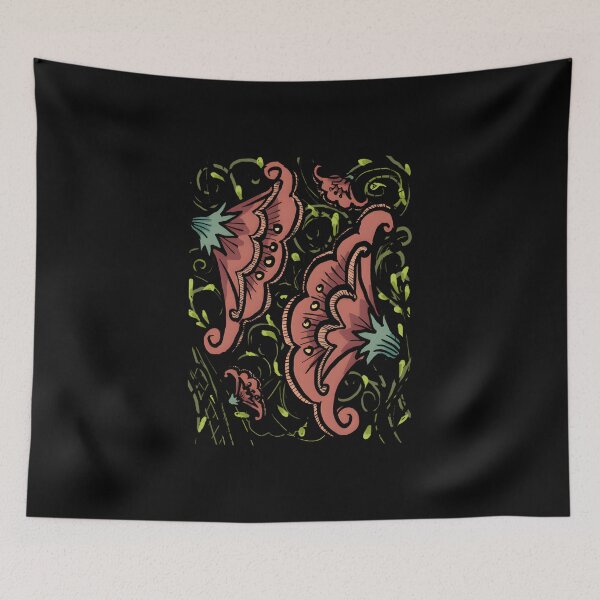 Item preview, Whimsical Vintage Floral Pattern Art designed and sold by Bossman744.