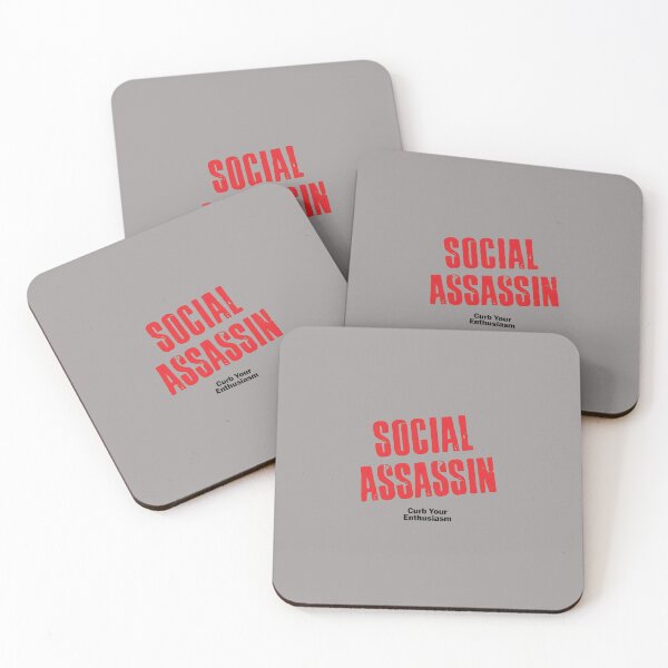 Item preview, Social Assassin Curb Your Enthusiasm Quote Tee-72 designed and sold by GregorKowalik.