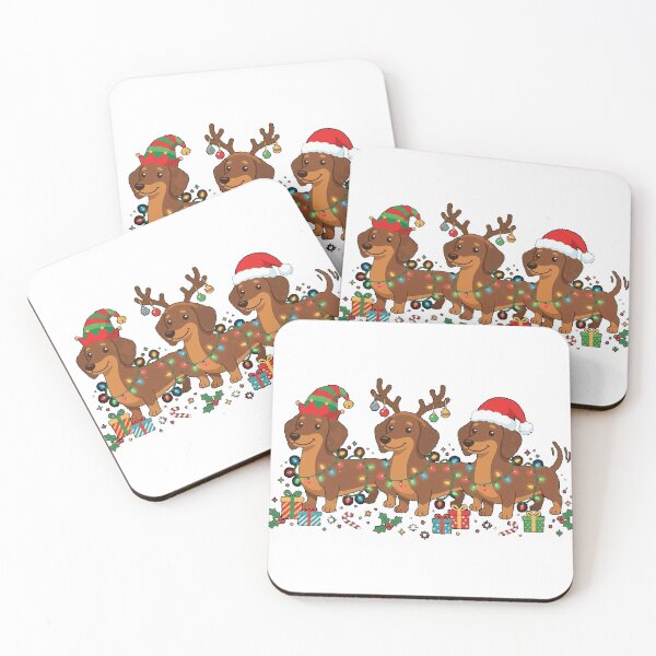 Item preview, Santa Reindeer Elf Dachshund Christmas Classic T-Shirt designed and sold by Dreamers333.