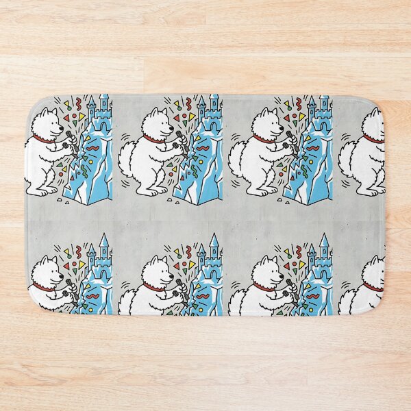 Item preview, Samoyed Ice Sculptor – Frozen Masterpiece designed and sold by PictoVibe.