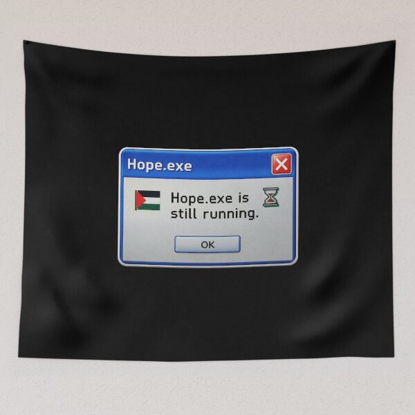 Item preview, Hope.exe Is Still Running – Palestine Retro Computer Art designed and sold by Tee-Show.