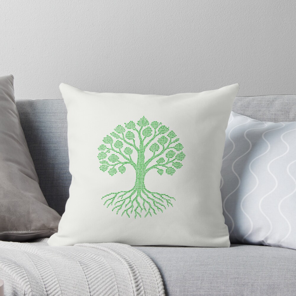 Item preview, Throw Pillow designed and sold by Quirky Cotton Collective.