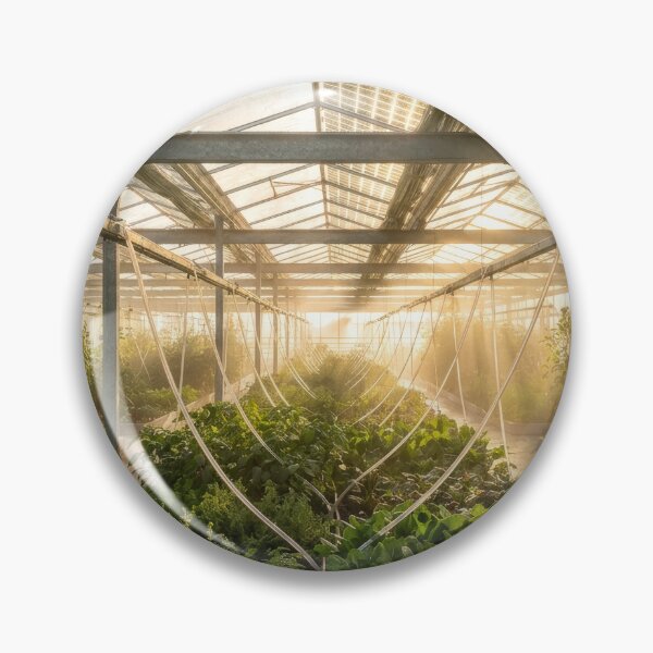 Item preview, Solar Roof Greenhouse With Leafy Rows designed and sold by KaiWaiGallery.