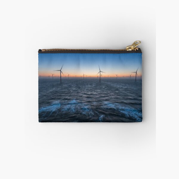 Item preview, Offshore Wind Farm At Twilight Sea designed and sold by KaiWaiGallery.