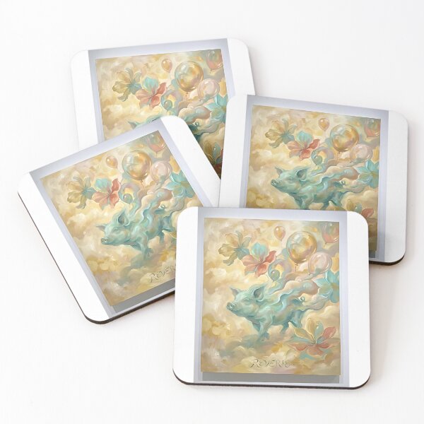 Item preview, Dreaming Mini Pig – A World Above the Clouds designed and sold by PictoVibe.