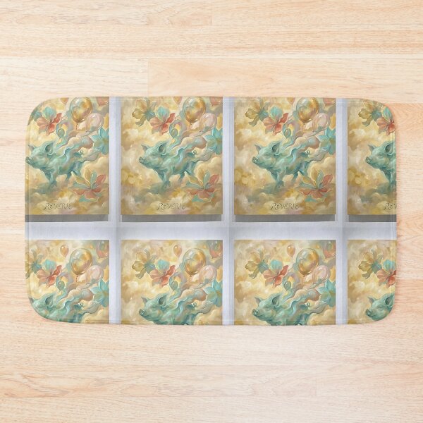 Item preview, Dreaming Mini Pig – A World Above the Clouds designed and sold by PictoVibe.