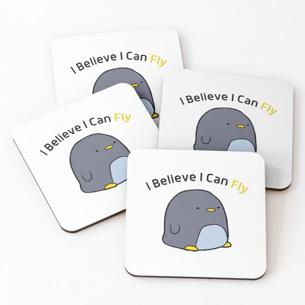 Item preview, I Believe I Can Fly Funny Penguin Gift  designed and sold by GiftedPenguin87.