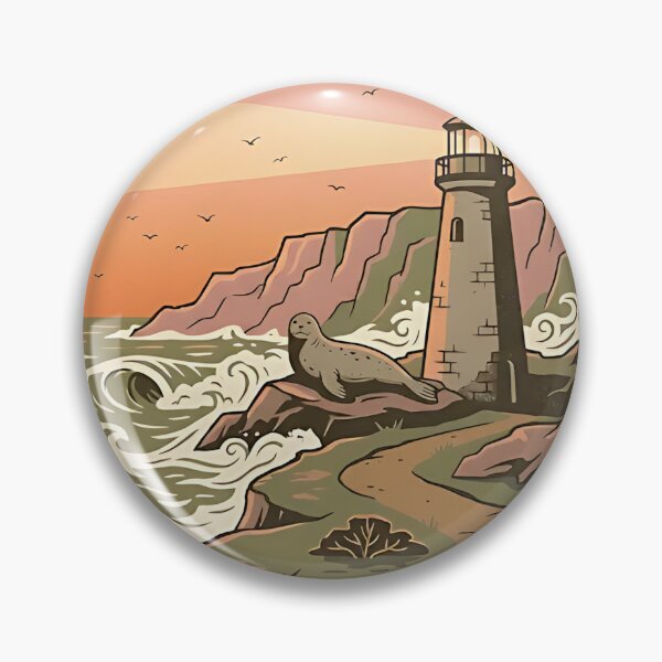 Item preview, Harbor Seal Lighthouse – Follow the Light Home designed and sold by PictoVibe.