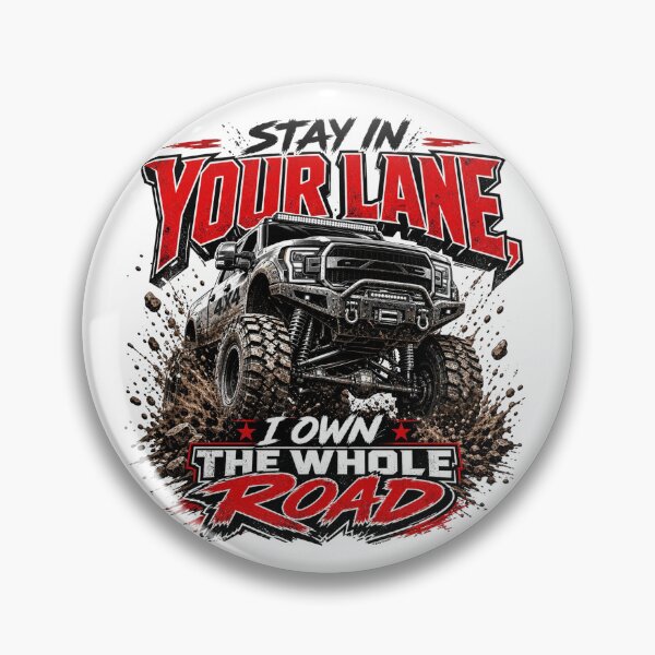 Item preview, Stay In Your Lane, I Own The Whole Road designed and sold by Automotive Art by Greg.