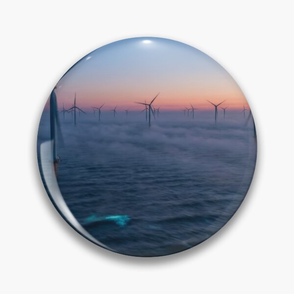 Item preview, Bioluminescent Waves At Wind Farm designed and sold by KaiWaiGallery.