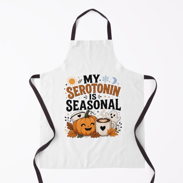 Item preview, My Serotonin Is Seasonal – Funny Neurospicy Nurse Halloween Design designed and sold by CuteDesignables.