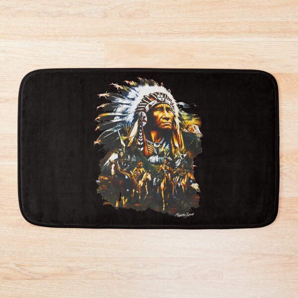 Item preview, Native American Chief Warrior Horseback designed and sold by Tussy-shop.