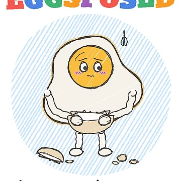 Vorschaubild zum Design Eggsposed Crayon Fried Egg Pun von somebasic