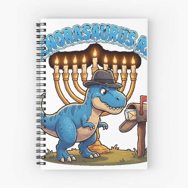 Artikelvorschau, Menorasaurus Rex Juden-Dino-T-Shirt für Kleinkinder – Chanukka-Essentials entworfen und verkauft von YOUUKNOW.