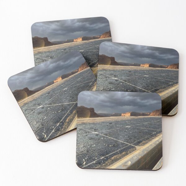 Item preview, Raindrops On Desert Solar Panels designed and sold by KaiWaiGallery.