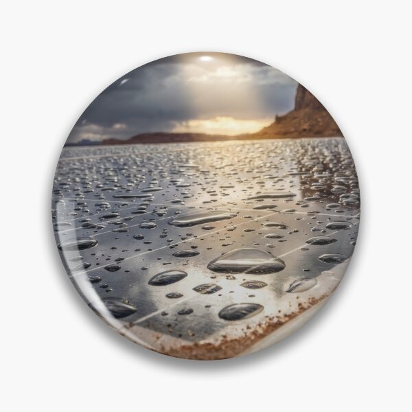 Item preview, Sunbeam Over Wet Desert Solar Array designed and sold by KaiWaiGallery.