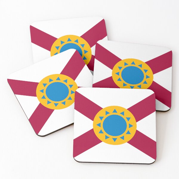 Item preview, Simplified Florida Flag with Sun designed and sold by Karate Octopus.