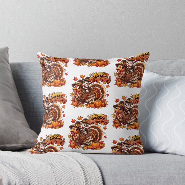 Item preview, Chibi Thanksgiving Turkey and Cat designed and sold by QuiteOrbit.