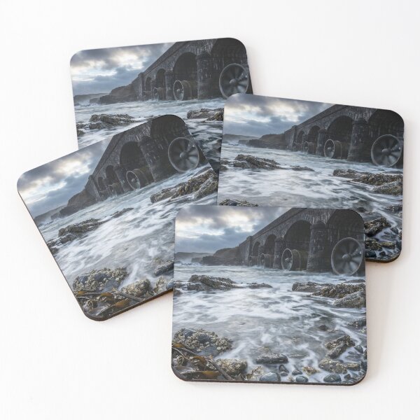 Item preview, Tidal Turbines In Stone Coastal Viaduct designed and sold by KaiWaiGallery.