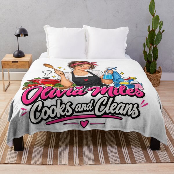 Item preview, Olivia Miles Cooks and Cleans – Basketball Humor Fan Art designed and sold by margaretnick.