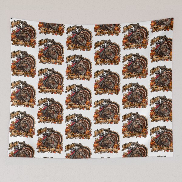 Item preview, Happy Thanksgiving Turkey – Chicano Western Style designed and sold by QuiteOrbit.