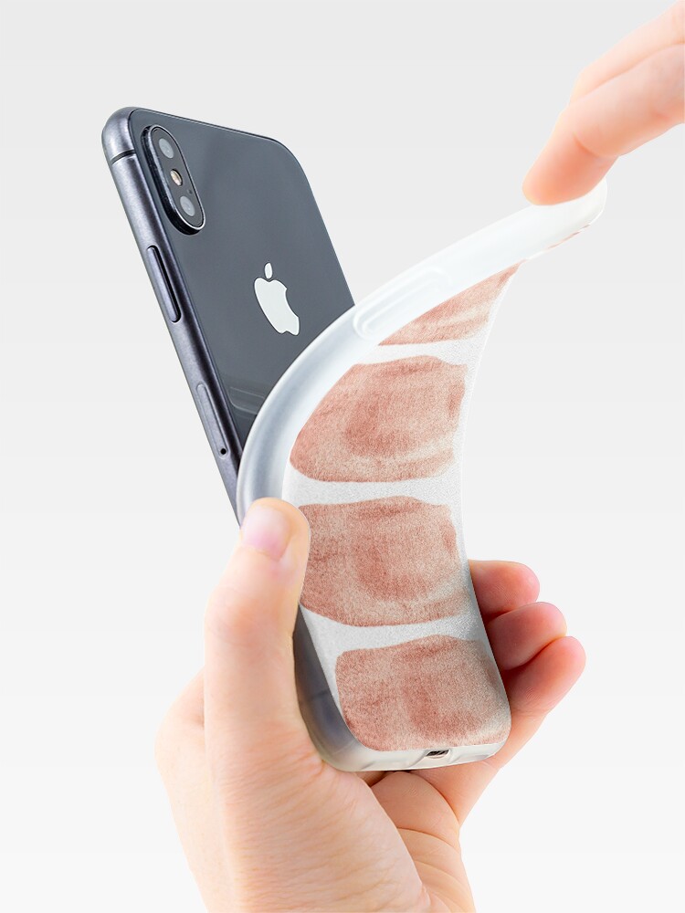 Alternate view of Red Watercolor Brushstroke 1 iPhone Case & Cover