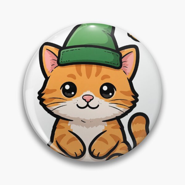 Item preview, Cat in Elf Hat Sticker — Christmas Cat Gift designed and sold by TMS-Studio.