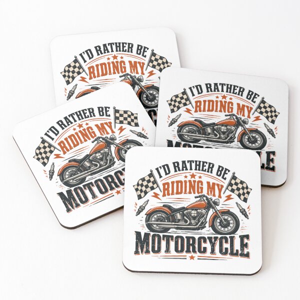 Item preview, I'd Rather Be Riding My Motorcycle Biker Rider Enthusiast designed and sold by HumansStuck12.