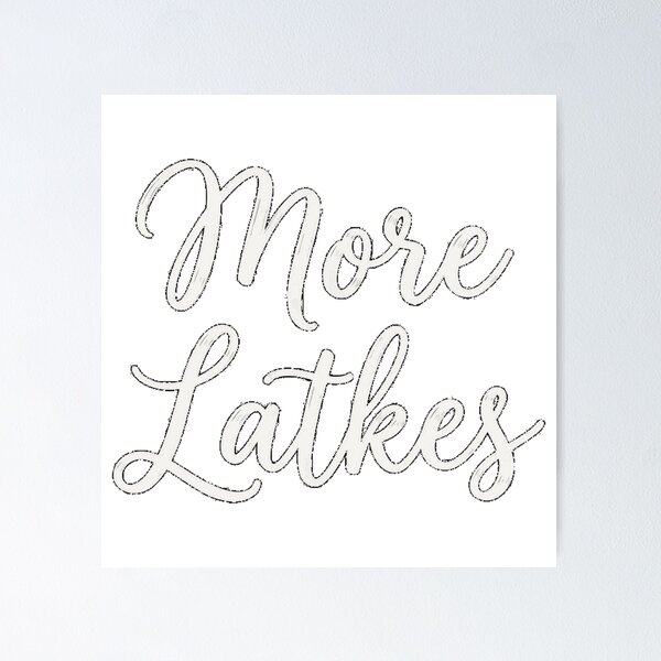 Item preview, More Latkes Oversized T-Shirt designed and sold by Winkmark.