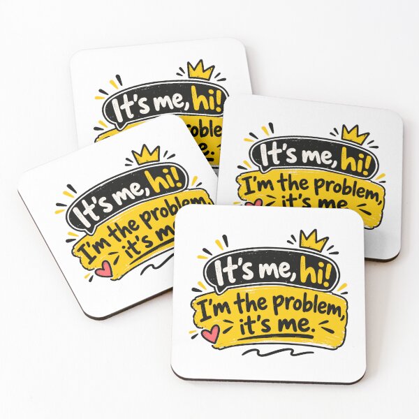 Item preview, It's Me, Hi! I'm The Problem, It's Me. Taylor Swift Lyric Midnights Anti-Hero Swiftie Fan designed and sold by SkeletonsDanger.