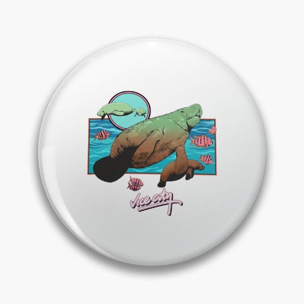 Item preview, Vice City Retro Manatees designed and sold by BincoPalace.