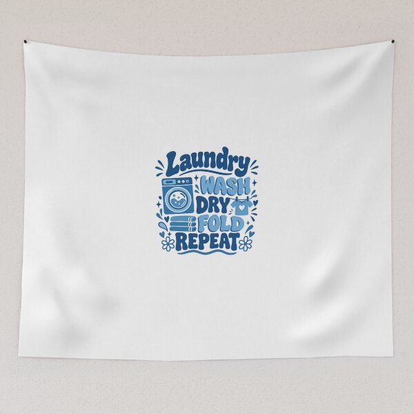 Item preview, Laundry Wash Dry Fold Repeat Homemaker Household Chore designed and sold by HumansStuck12.