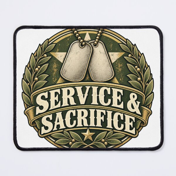 Item preview, SERVICE & SACRIFICE designed and sold by Tsugraf Designs.