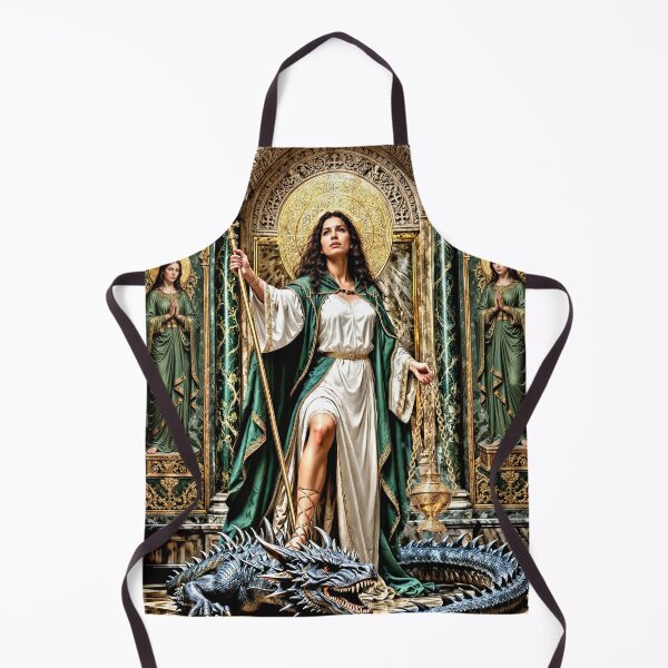 Item preview, Saint Martha the Dominator | Gothic Fantasy Art designed and sold by OvidiumArt.