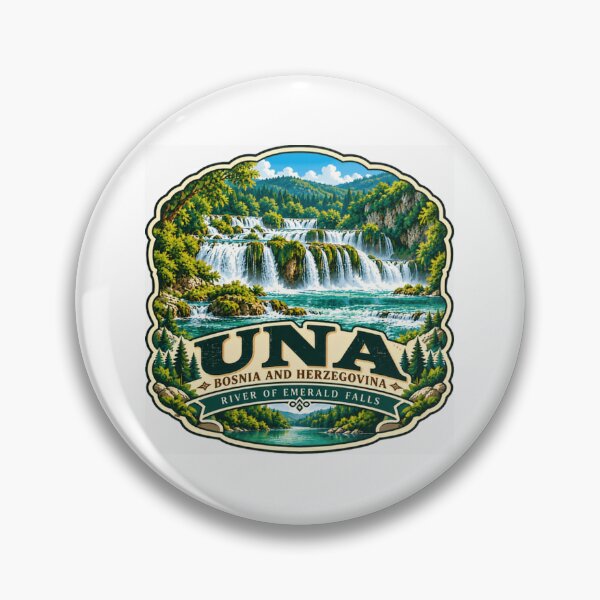 Item preview, Una Bosnia And Herzegovina River Of Emerald Falls Nature Travel designed and sold by JonesFlora2025.